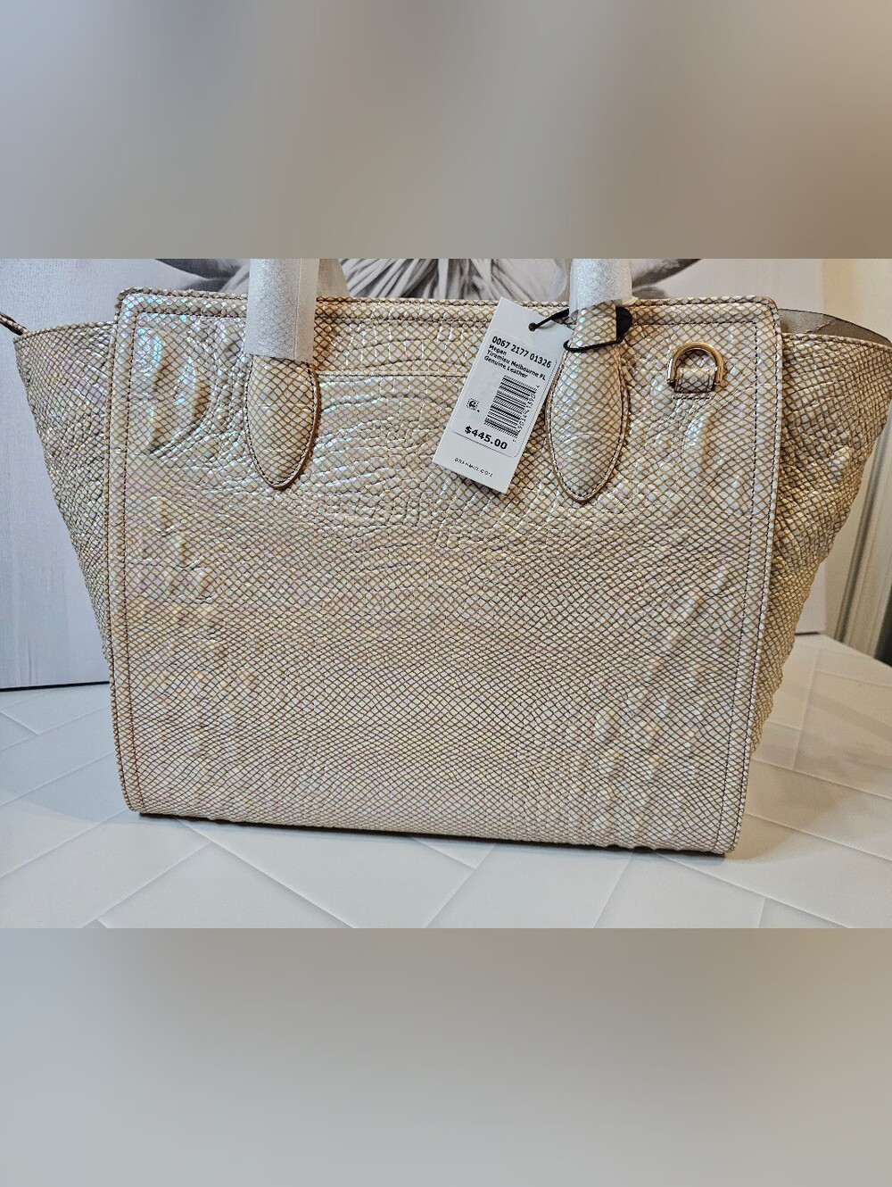 Brahmin Megan Tiramisu Melbourne Leather Tote NWT - Picture 5 of 12